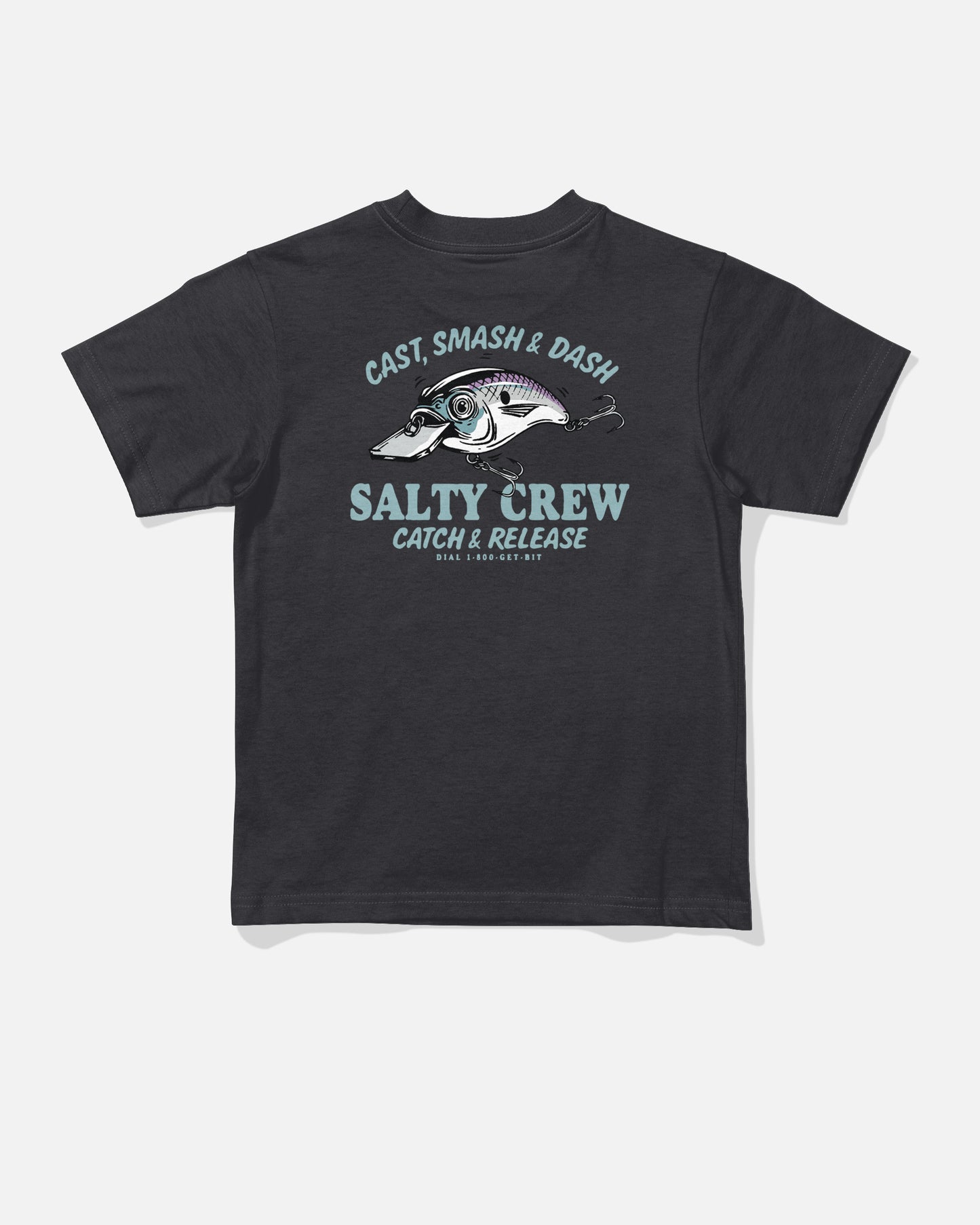 Back view of the Cast Life Toddler Tee - Black. 