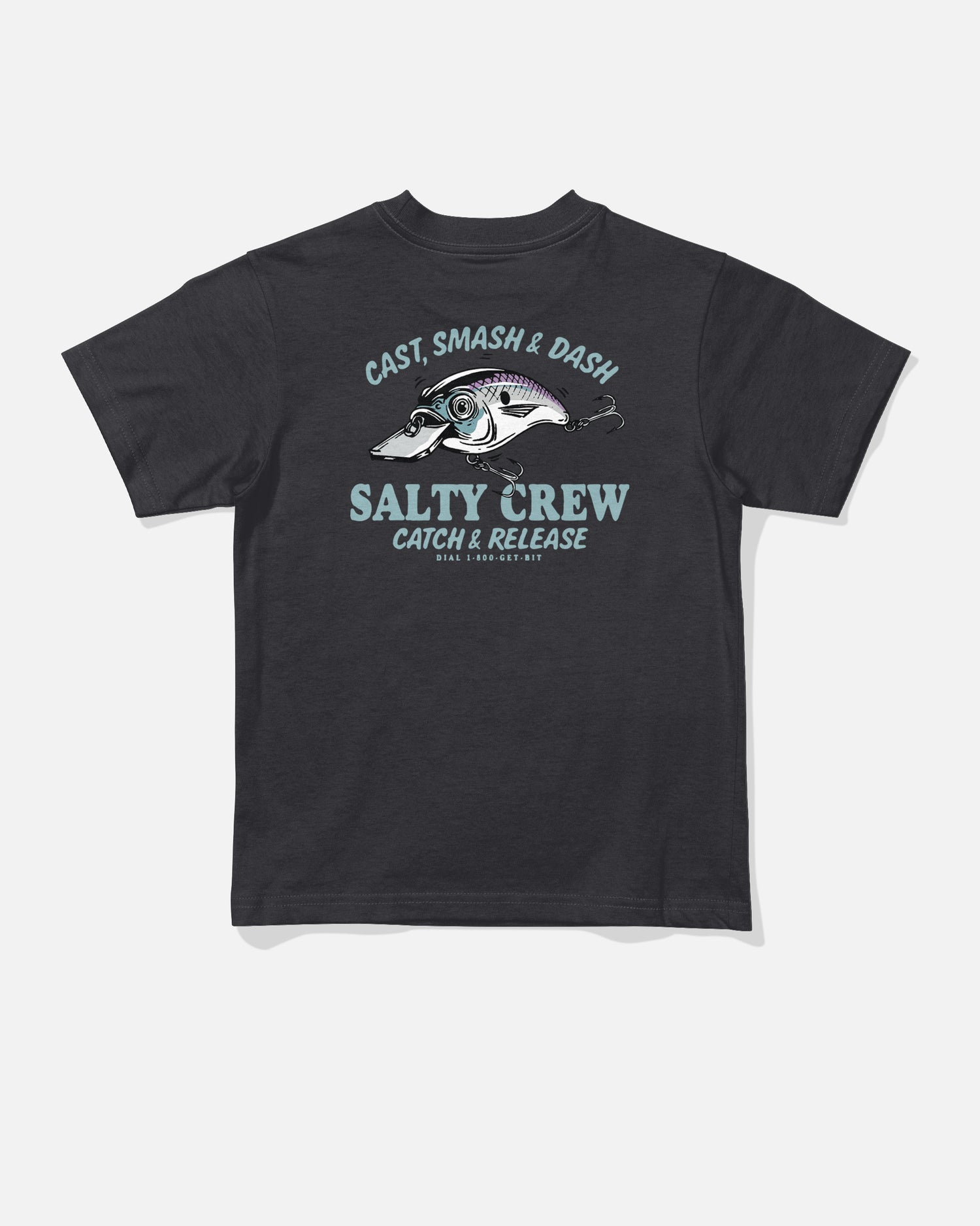 Back view of the Cast Life Toddler Tee - Black. 