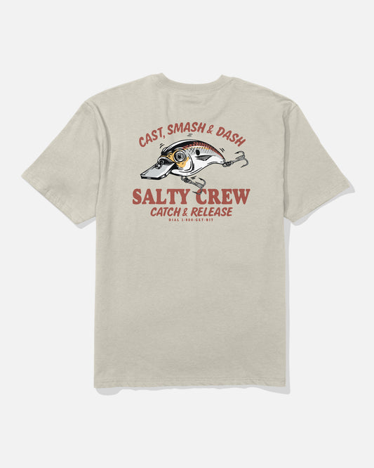 Back view of the Cast Life Classic Tee - Bone. 