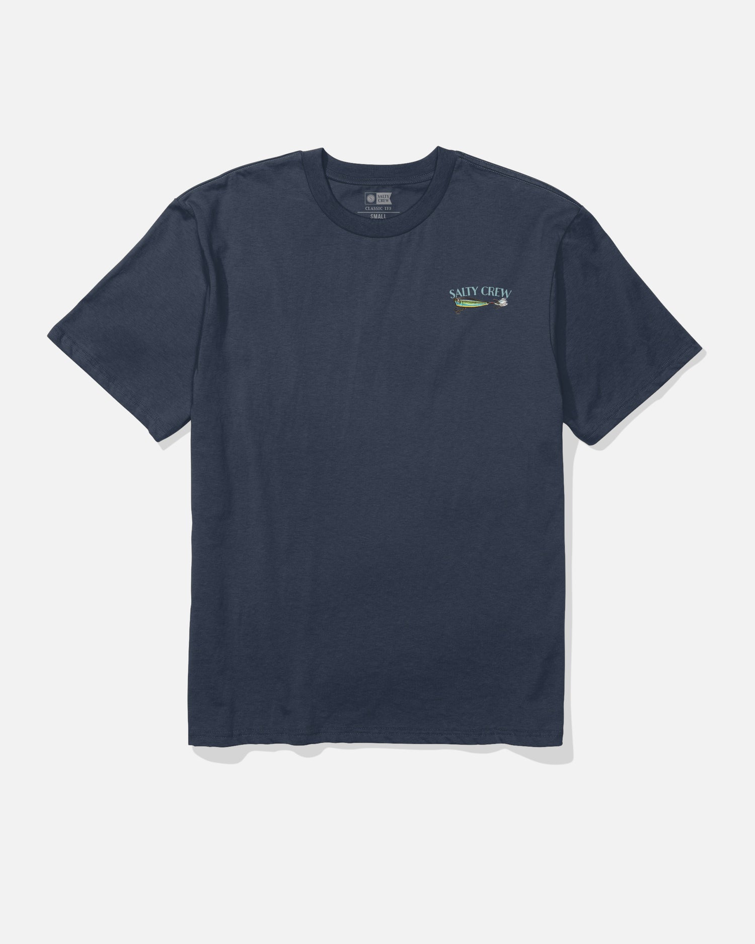 Front view of the Lure Gear Classic Tee - Navy. 