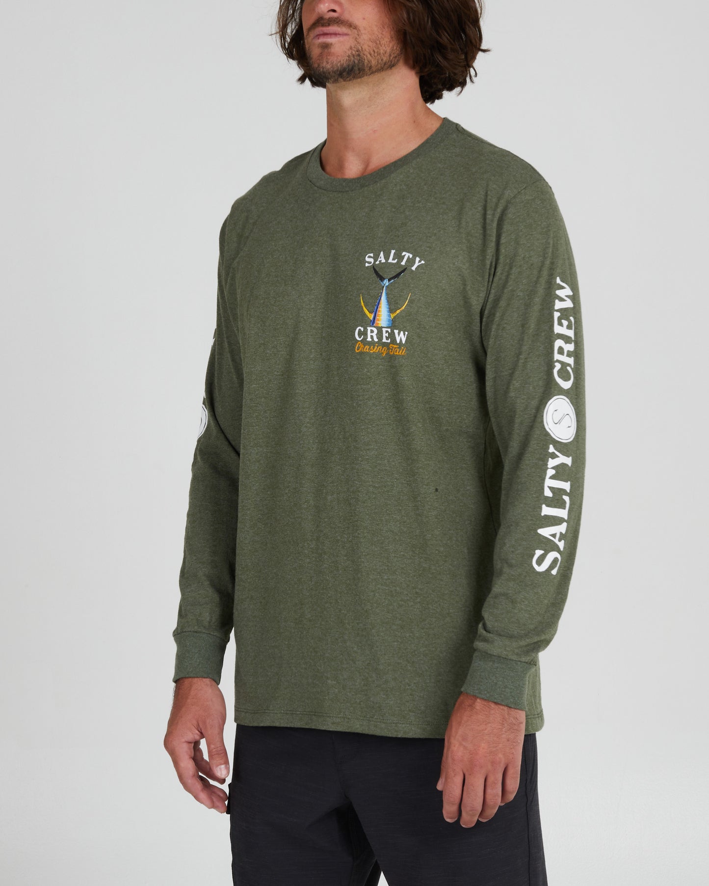 front angled Tailed Forest Heather L/S Standard Tee