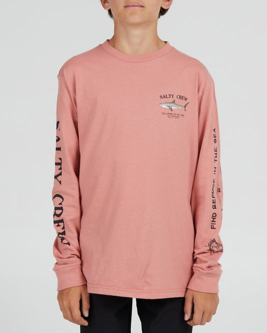 front view of Bruce Boys Coral L/S Tee