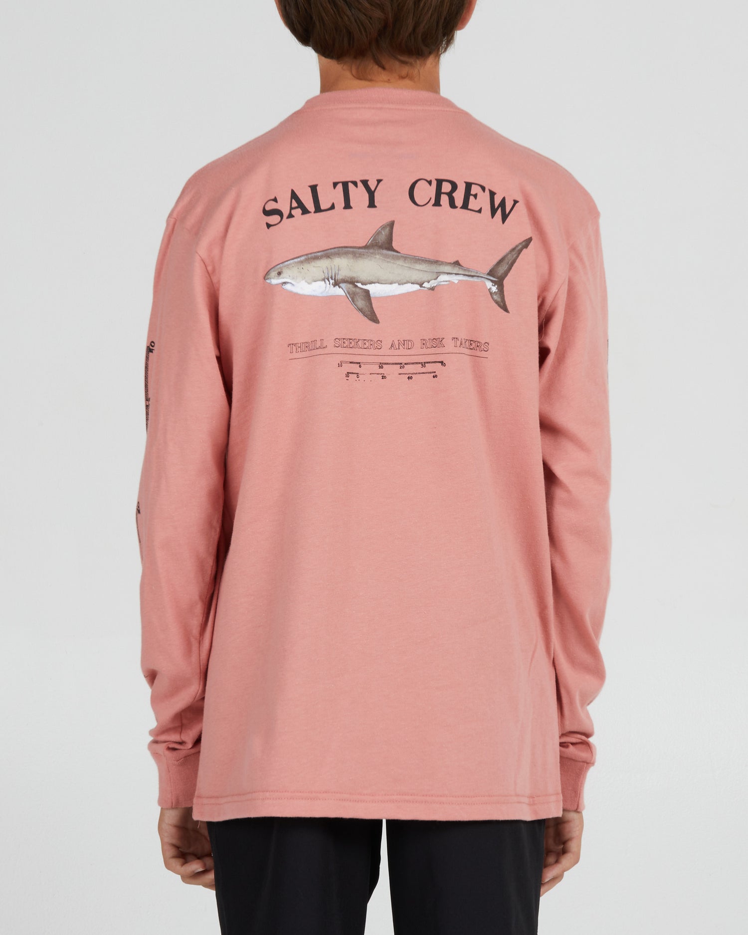back view of Bruce Boys Coral L/S Tee