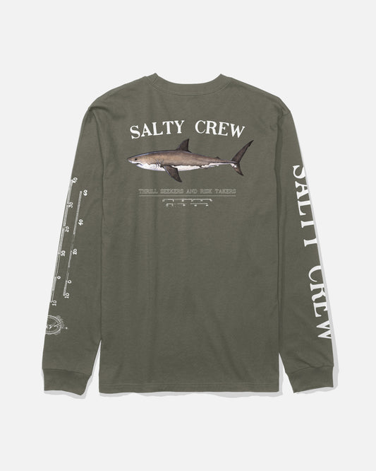 Bruce Boys Long Sleeve Tee - Dusty Olive
