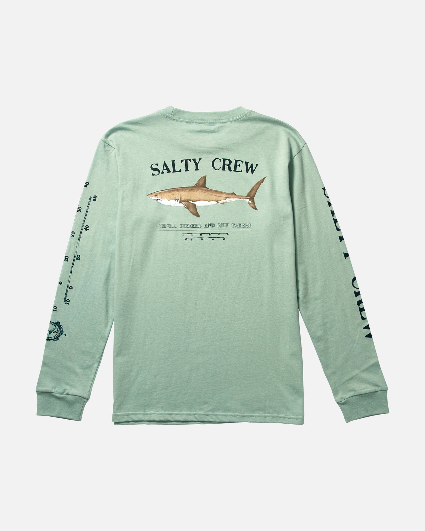 back view of Bruce Boys Mackerel L/S Tee