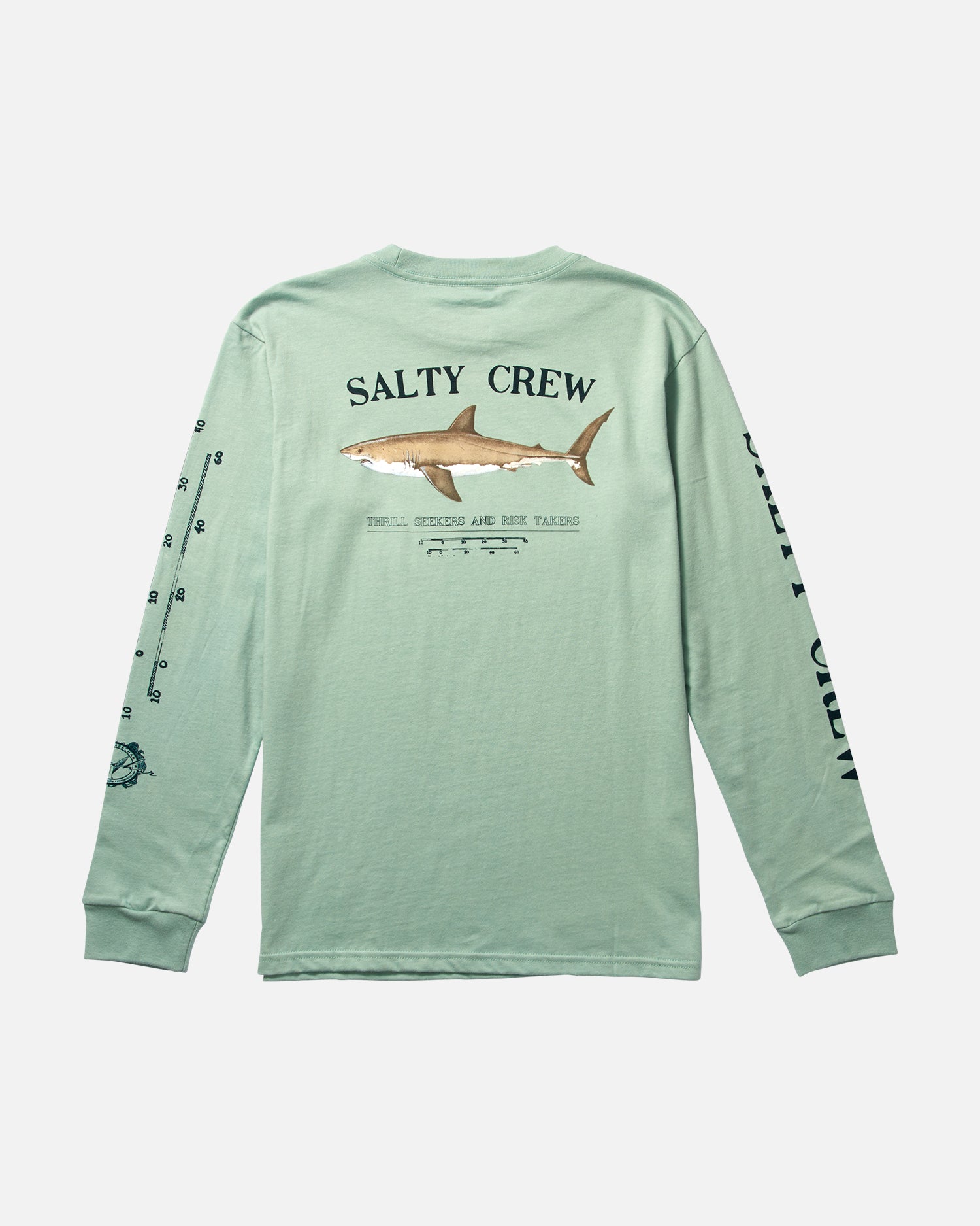back view of Bruce Boys Mackerel L/S Tee