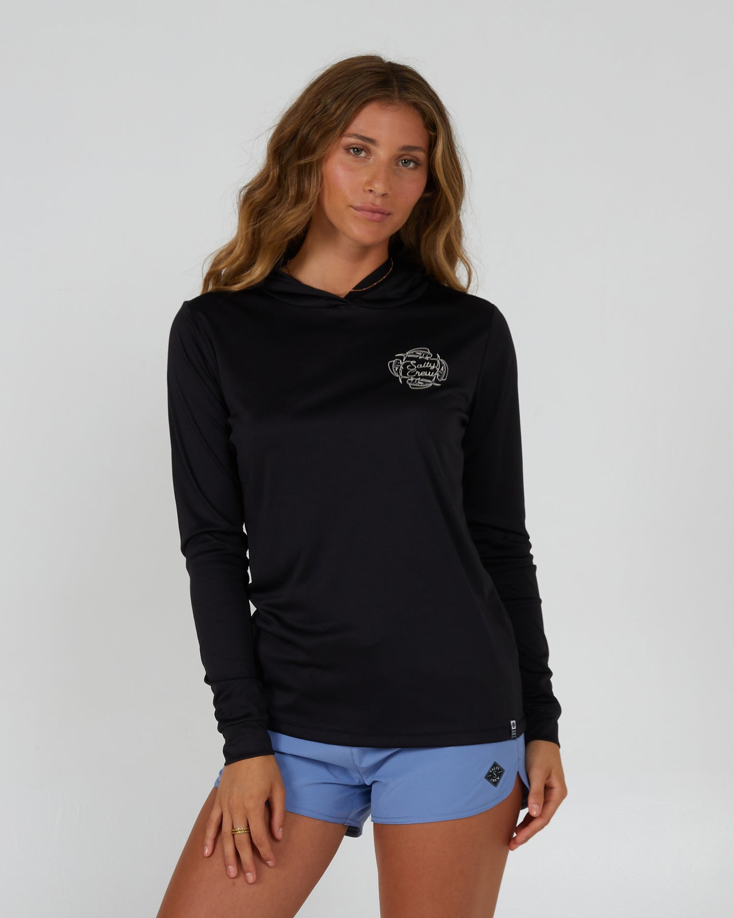 Long sleeve sun shirt with hood sales