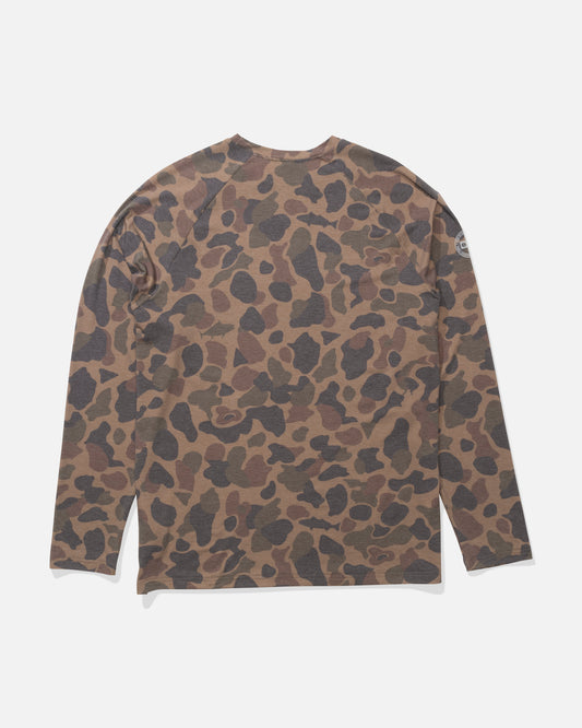 Back view of the Mariner Lite UV Long Sleeve - Tan Camo. 