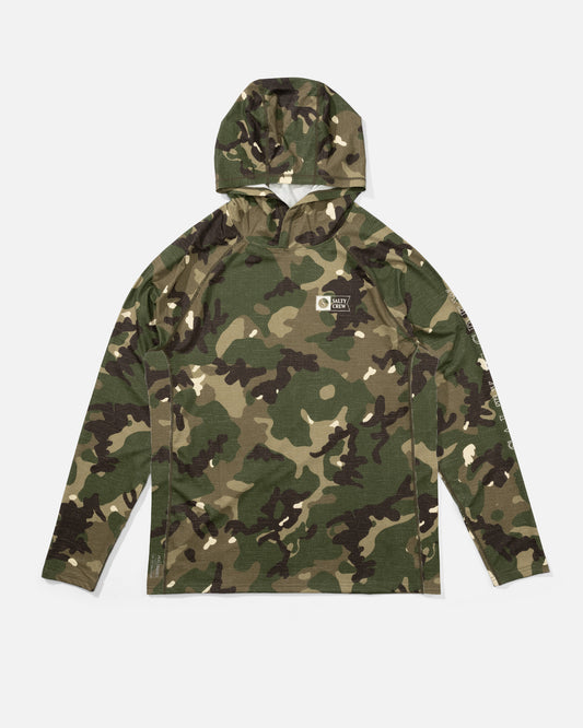 Apex Perforated Sunshirt Hoodie - Camo