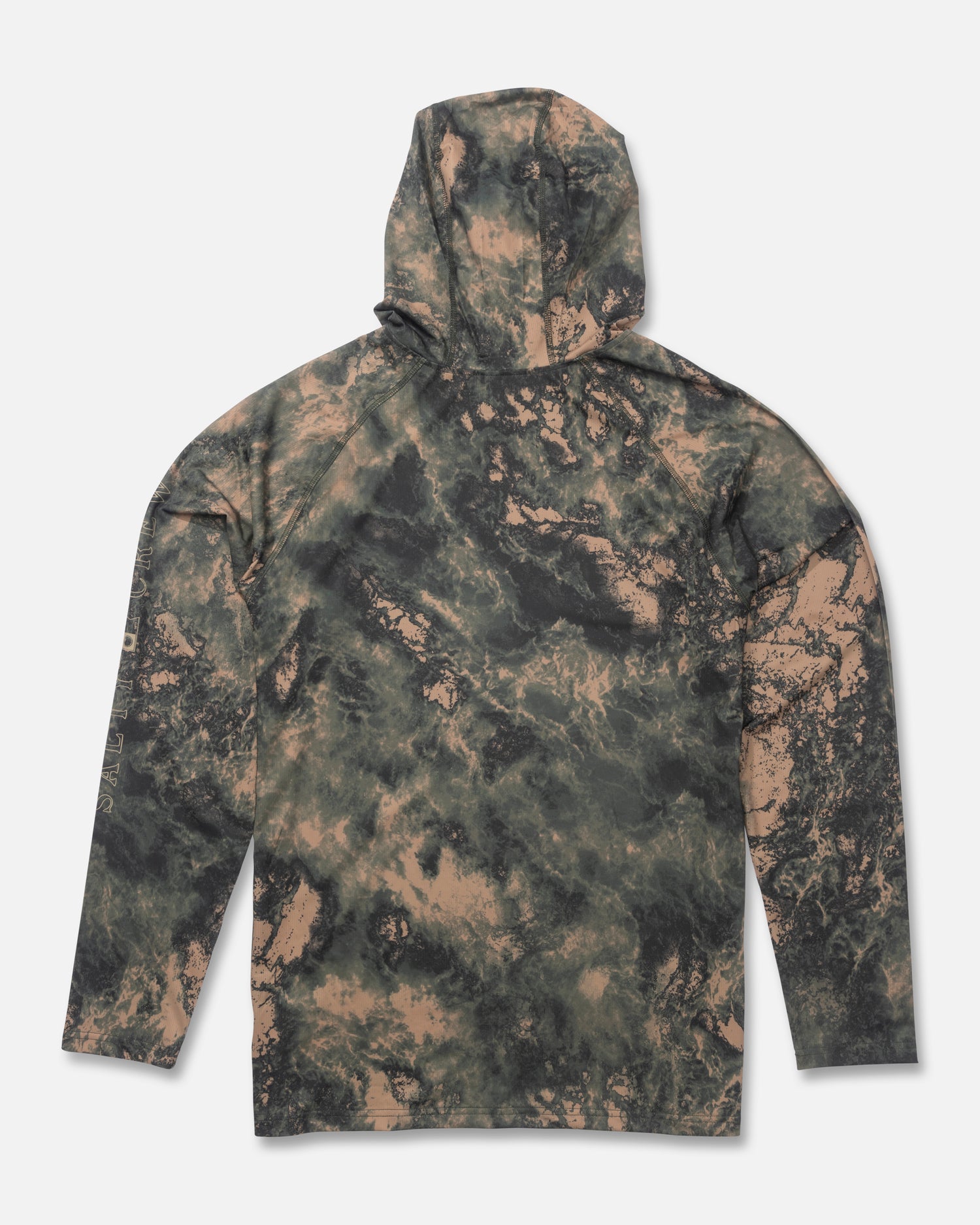 back view of Apex Perforated Sunshirt - Deep Forest