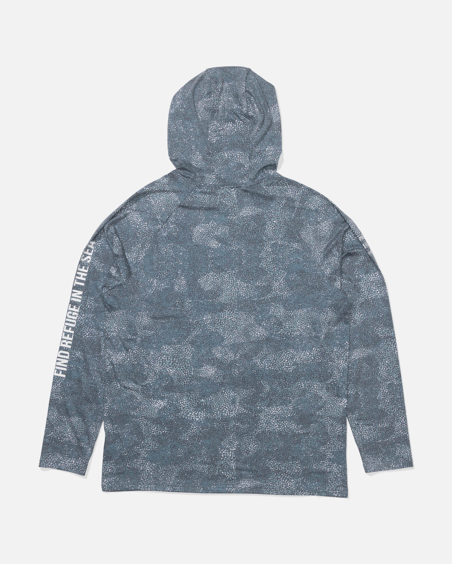 Back view of the Mariner Lite UV Hoodie - Dark Navy. 