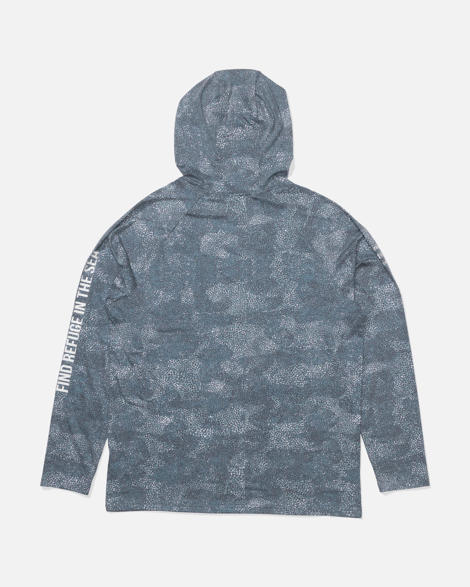 Back view of the Mariner Lite UV Hoodie - Dark Navy. 