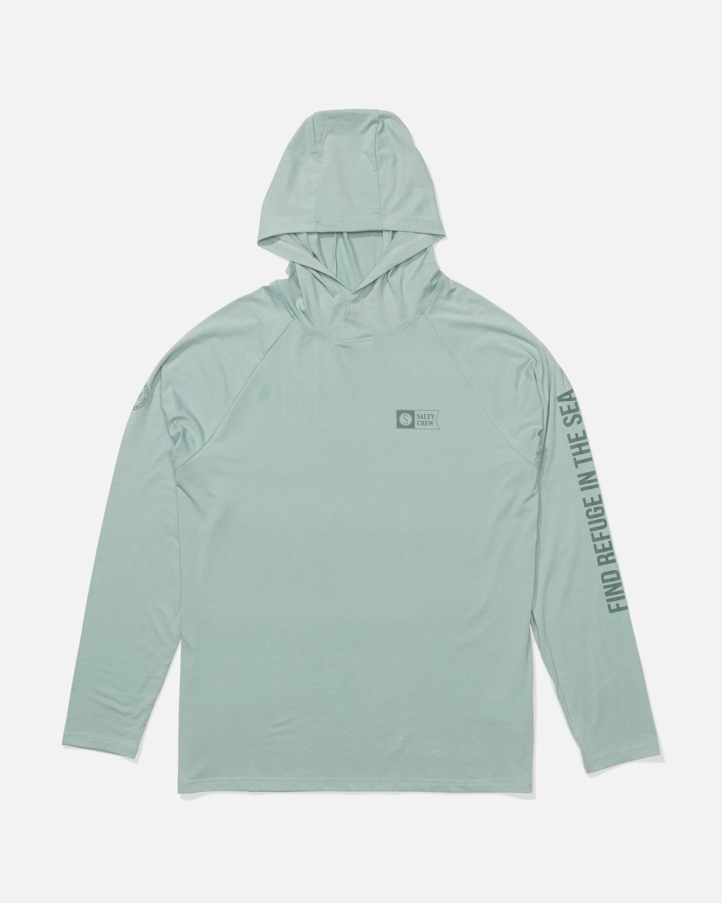 Front view of the Mariner Lite UV Hoodie - Marine.