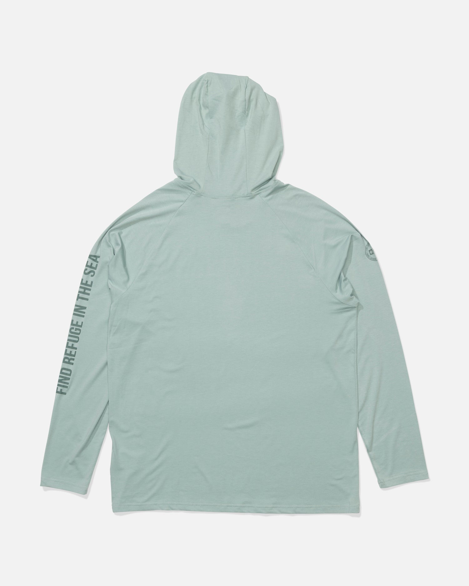 Back view of the Mariner Lite UV Hoodie - Marine. 