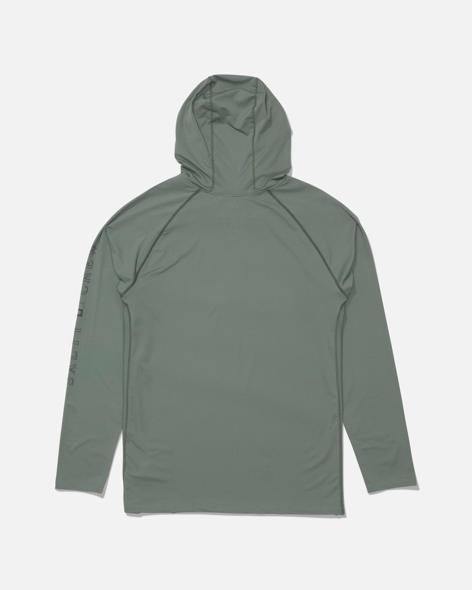 Back view of the Apex Perforated Sunshirt - Agave. 