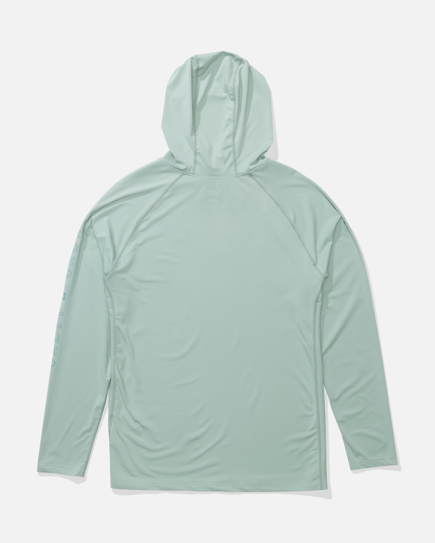 Back view of the Apex Perforated Sunshirt - Jade. 