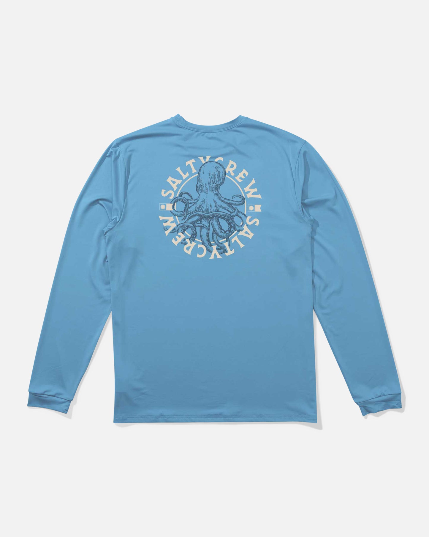 Back view of the Tentacles Long Sleeve Sunshirt - Skyline. 