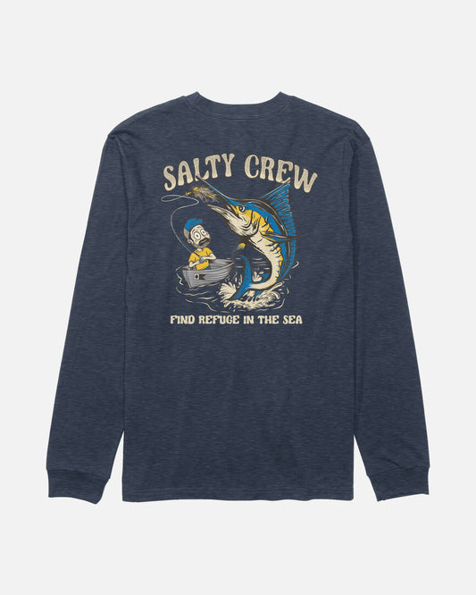 Big Bill Boys Long Sleeve Tee - Navy Heather