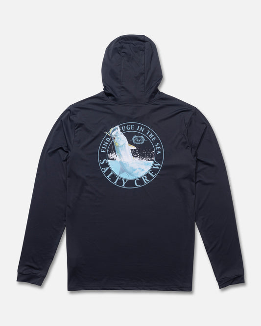 Tarpon Sunshirt Hoodie - Charcoal