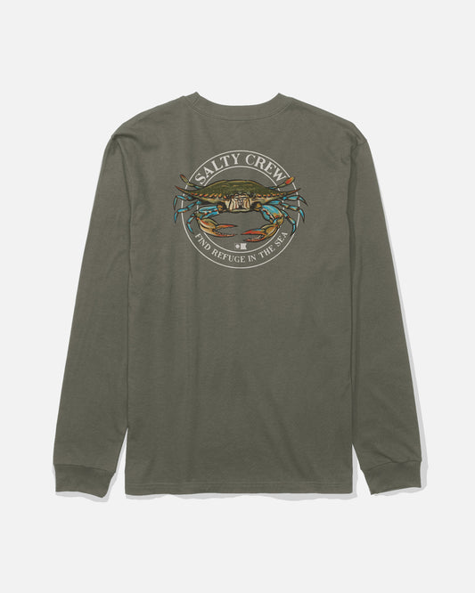 Jimmy Long Sleeve Tee - Dusty Olive