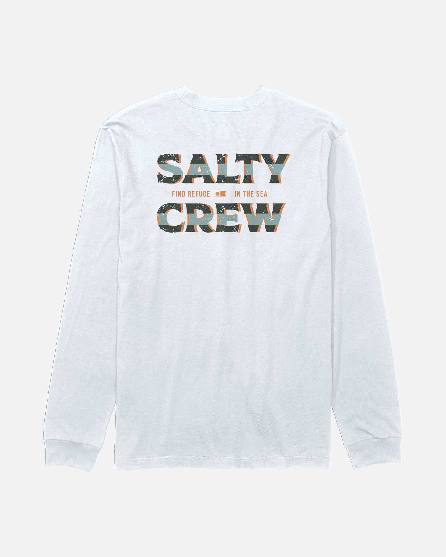 Offset Long Sleeve Tee - White