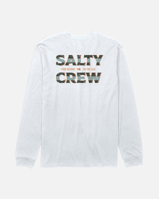 Offset Long Sleeve Tee - White