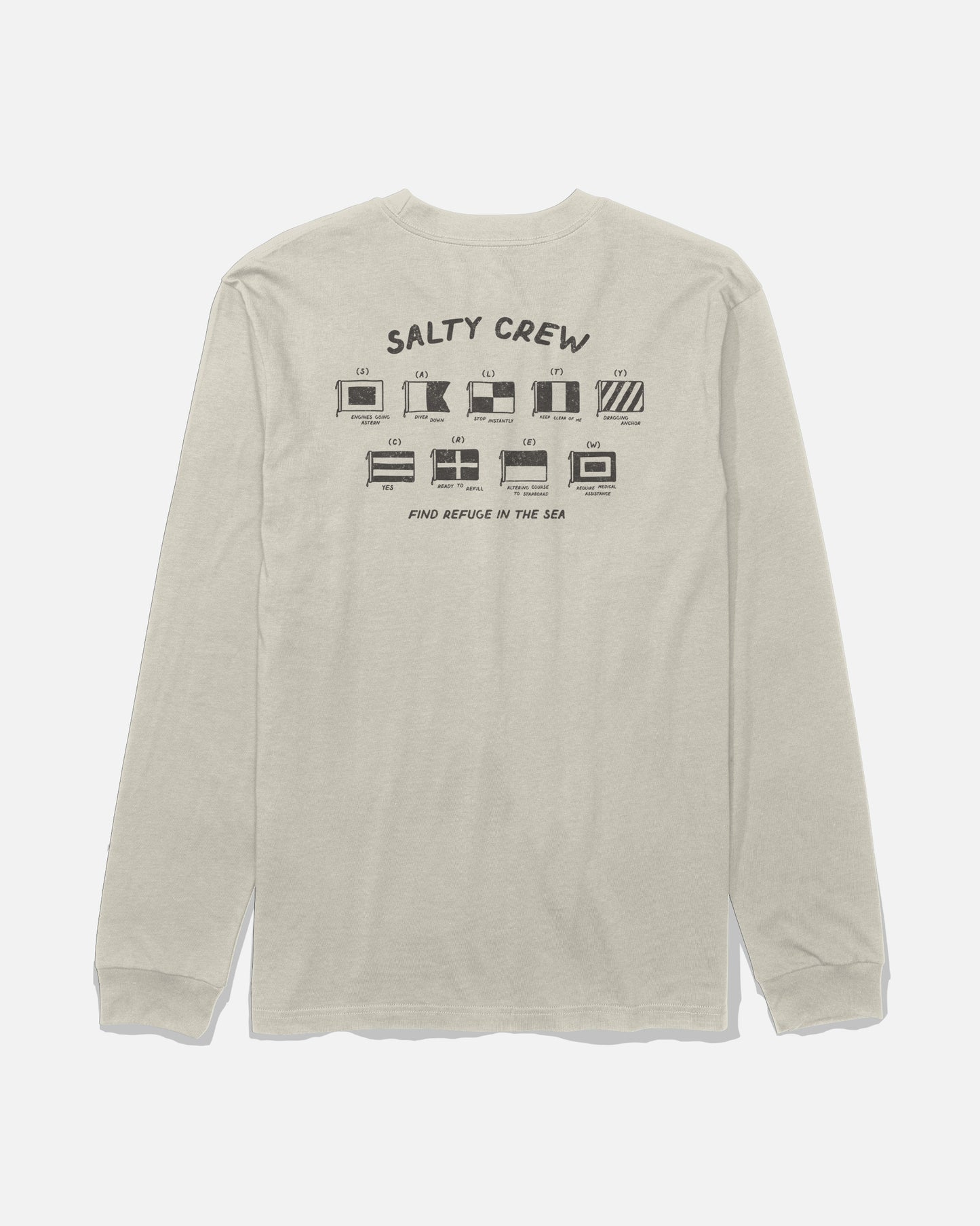 Call Sign Long Sleeve Tee - Bone