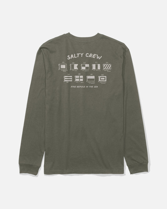 Call Sign Long Sleeve Tee - Dusty Olive