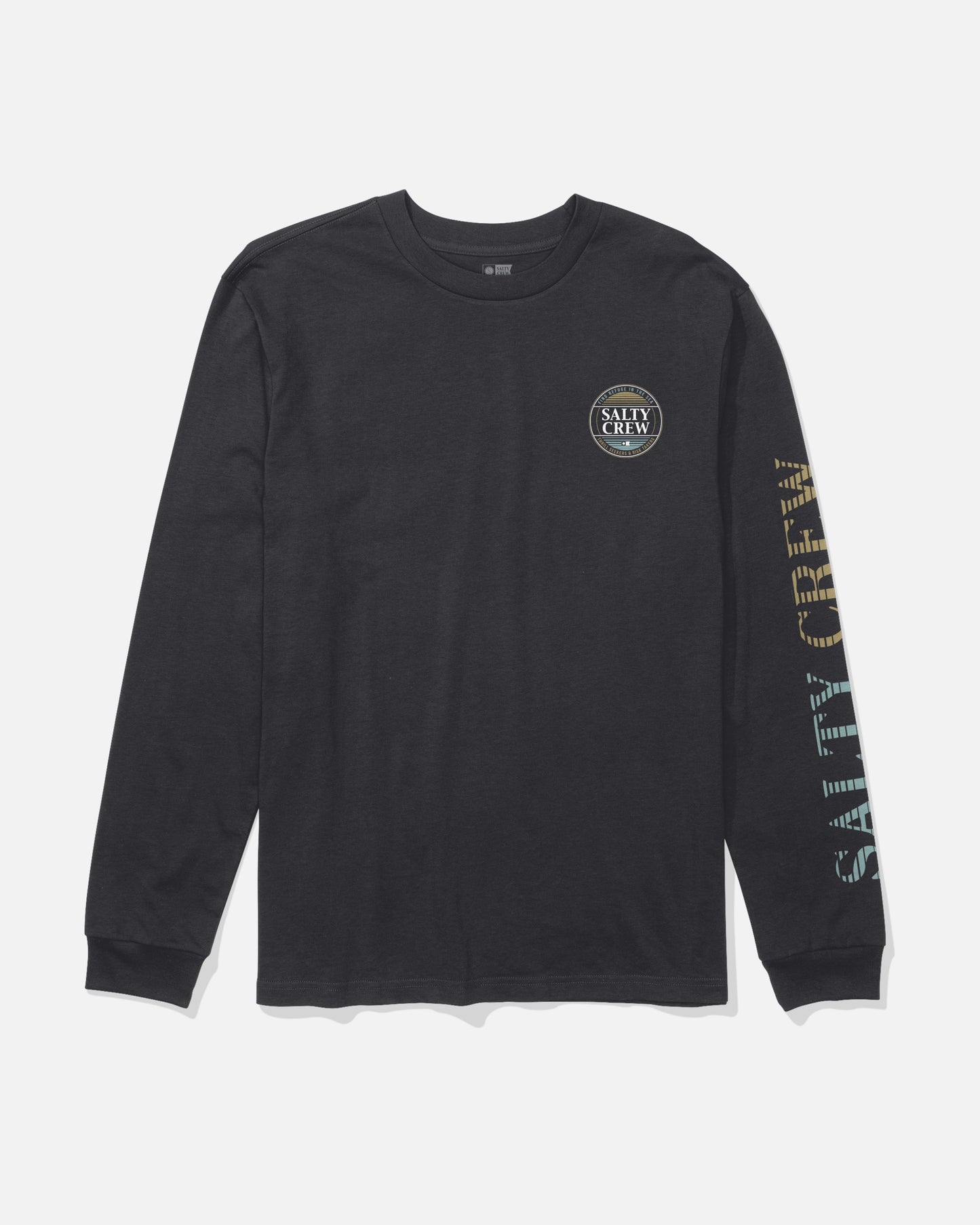 Simple Fade Long Sleeve Tee - Black