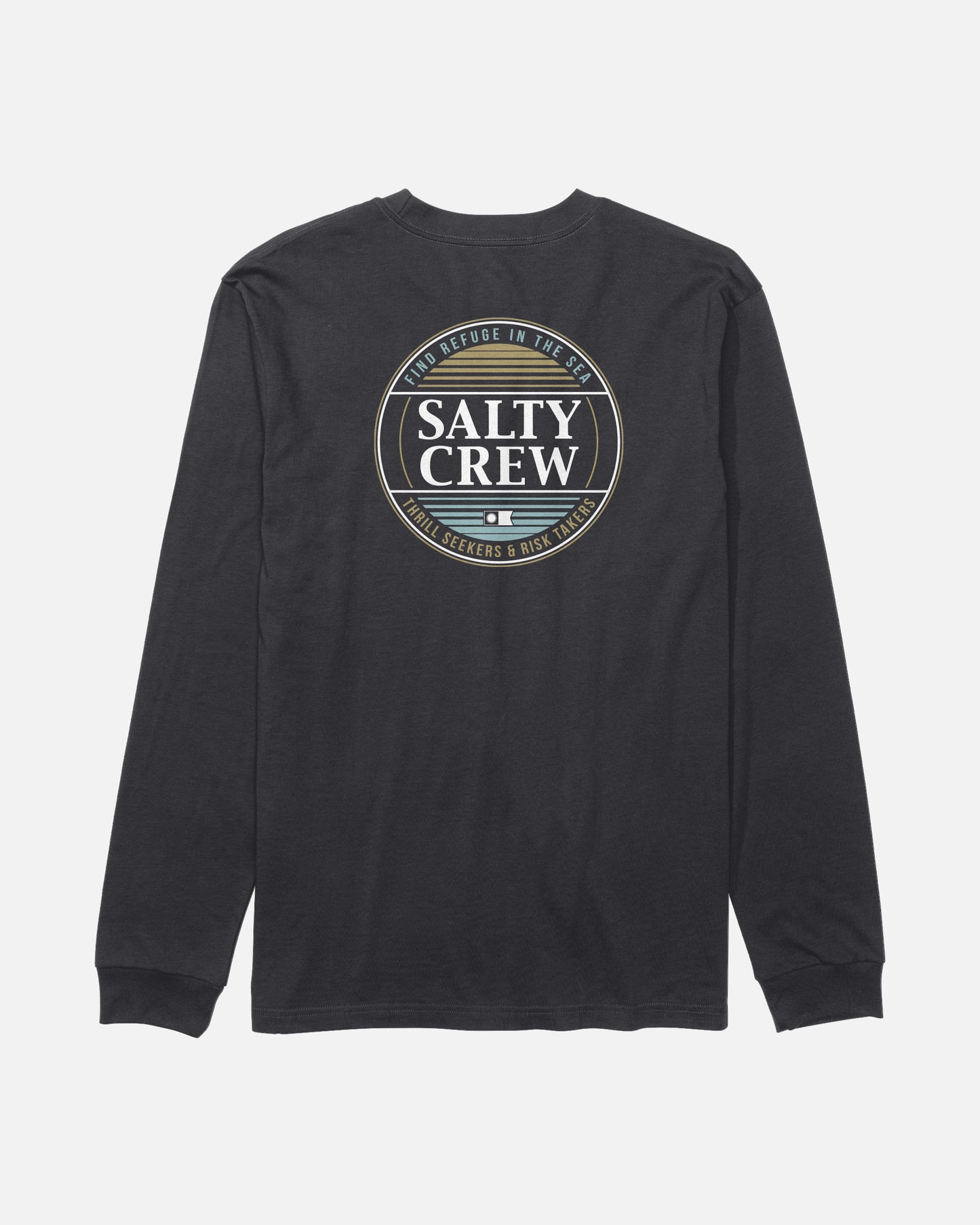 Simple Fade Long Sleeve Tee - Black
