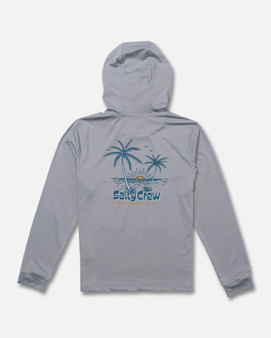 Back view of the View Point Boys Sunshirt - Quarry. 