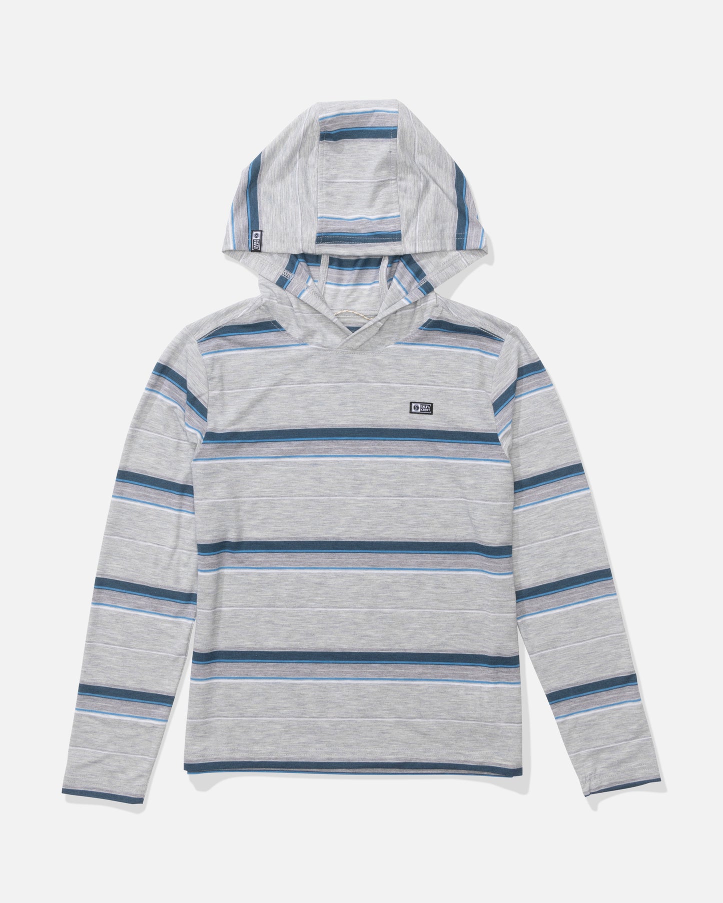 Front view of the Seaway Boys UV Hoodie - Light Grey. 