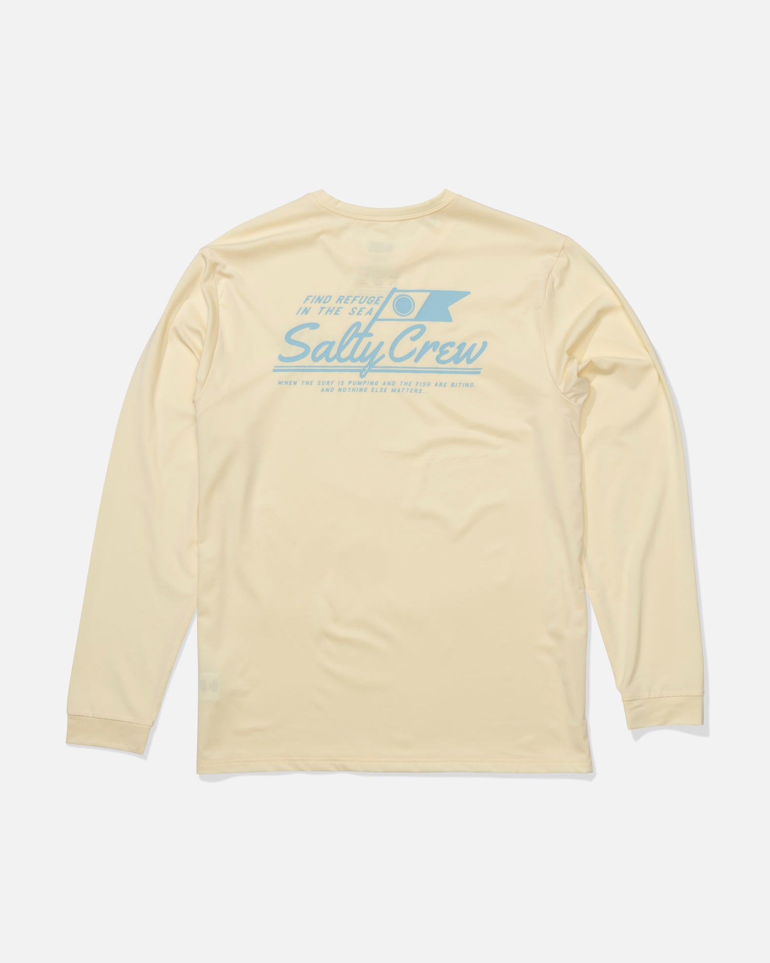 Back view of the Original Long Sleeve Sunshirt - Chartreuse. 