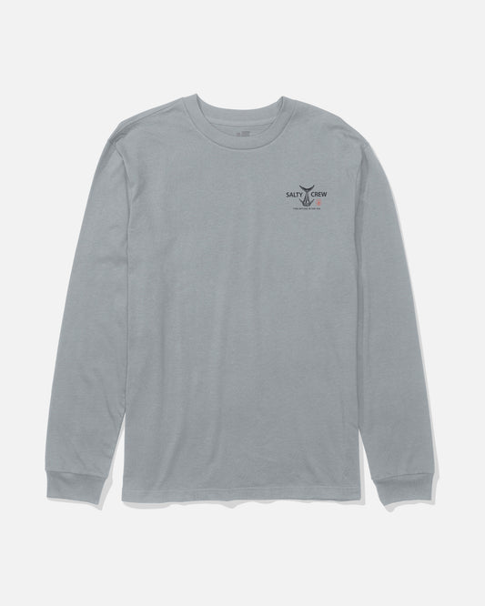 Front view of the Ichiban Long Sleeve Tee - Quarry.