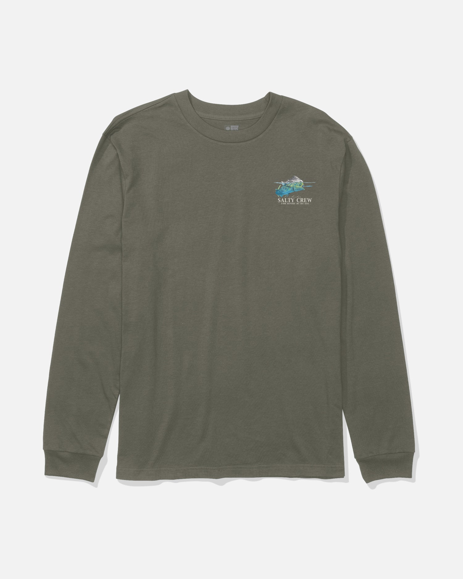 Mahi Surface Long Sleeve Tee - Dusty Olive