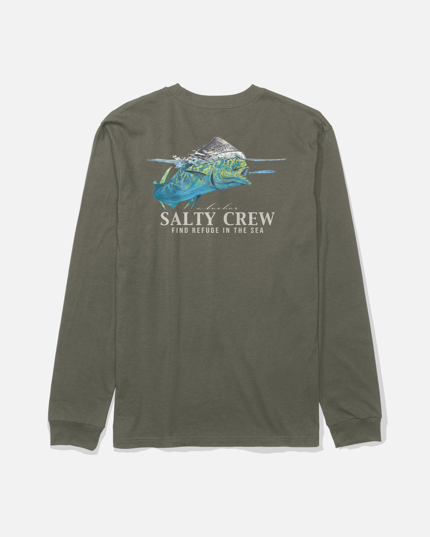 Mahi Surface Long Sleeve Tee - Dusty Olive