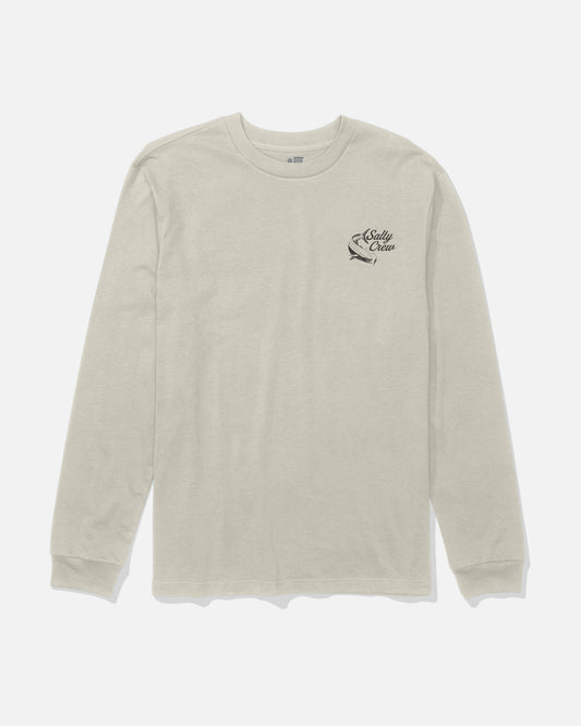 Front view of the Kelp Control Long Sleeve Tee - Bone. 