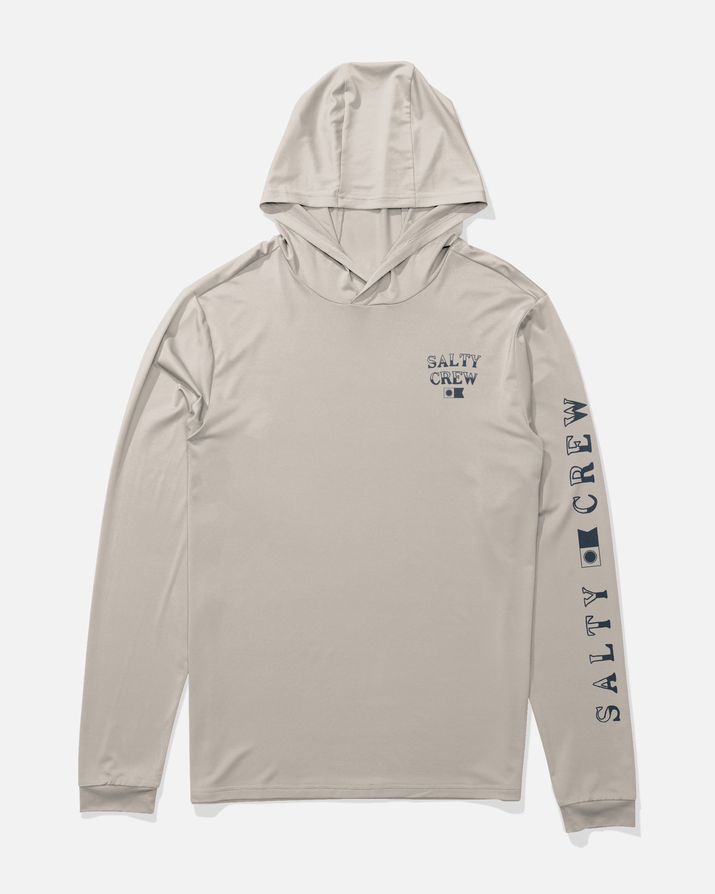 Front view of the On Board Hood Sunshirt - Natural. 