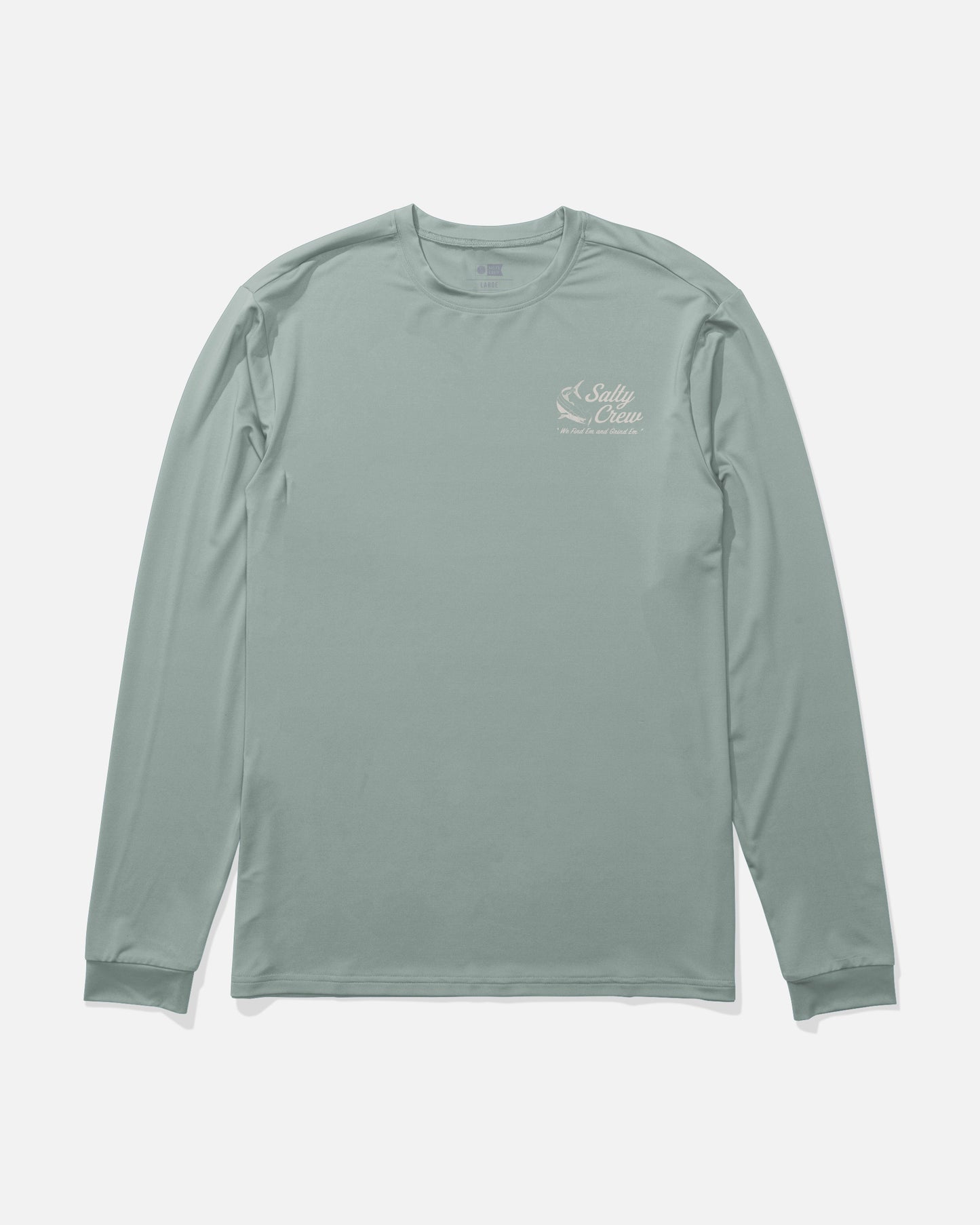 Front view of the Kelp Control Long Sleeve Sunshirt - Jade. 