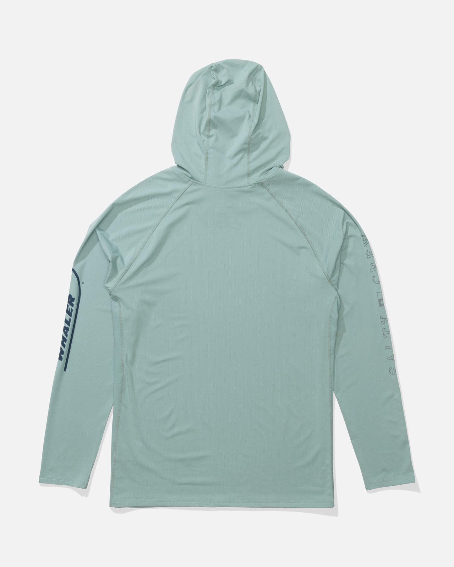 Back view of the Whaler Apex Sunshirt - Mackerel. 