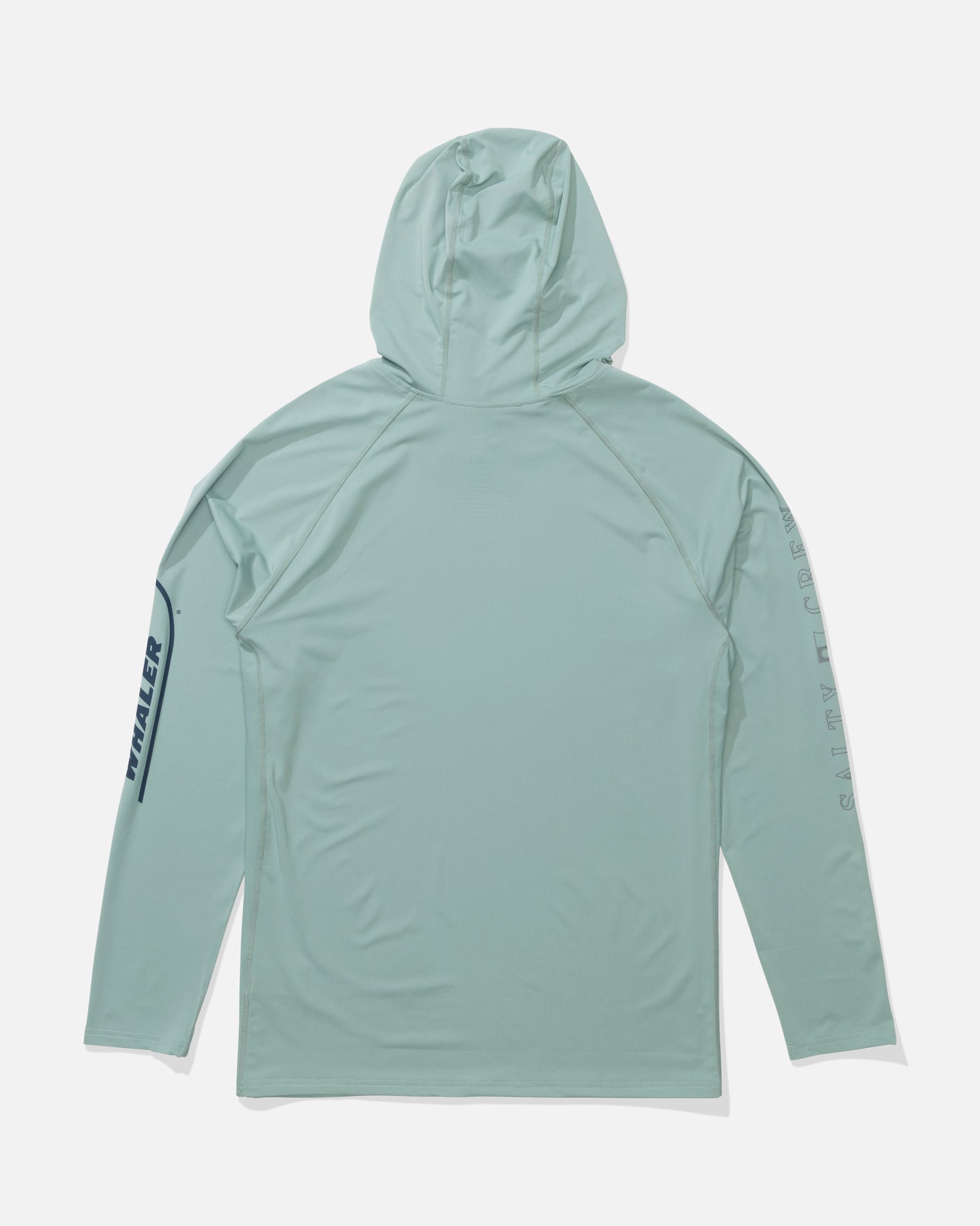 Back view of the Whaler Apex Sunshirt - Mackerel. 