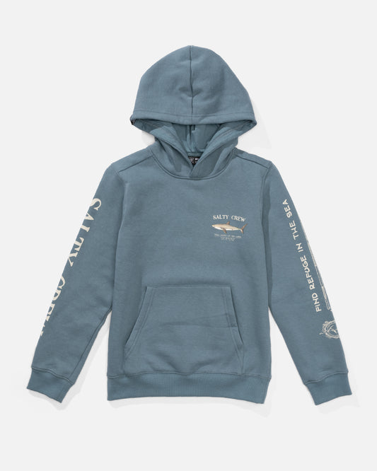 Bruce Boys Fleece Hoodie - Slate
