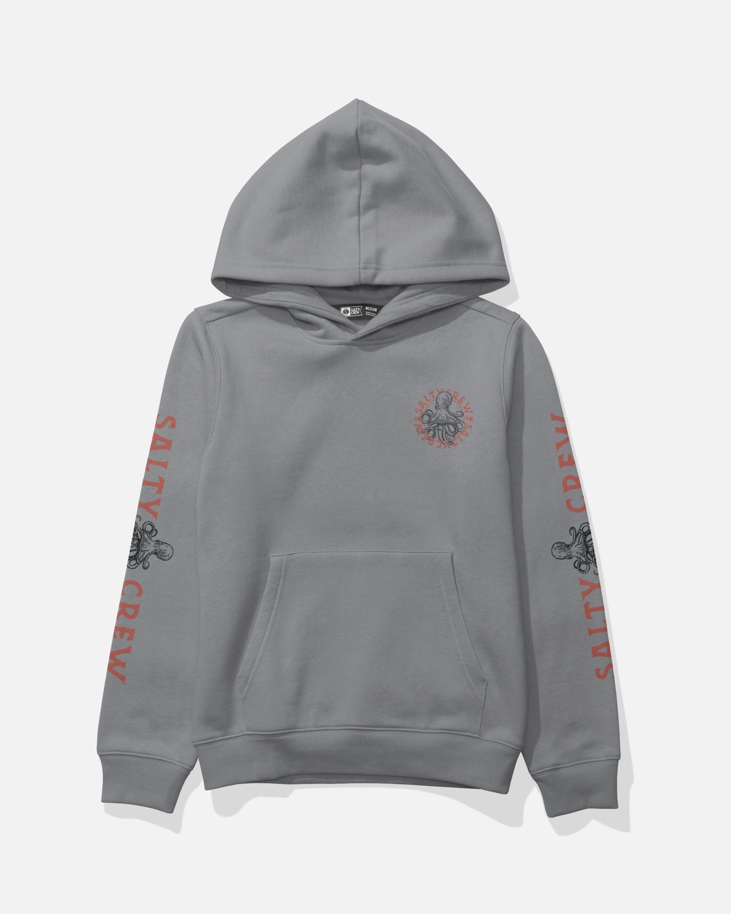Front view of the Tentacles Boys Fleece - Shark Skin. 