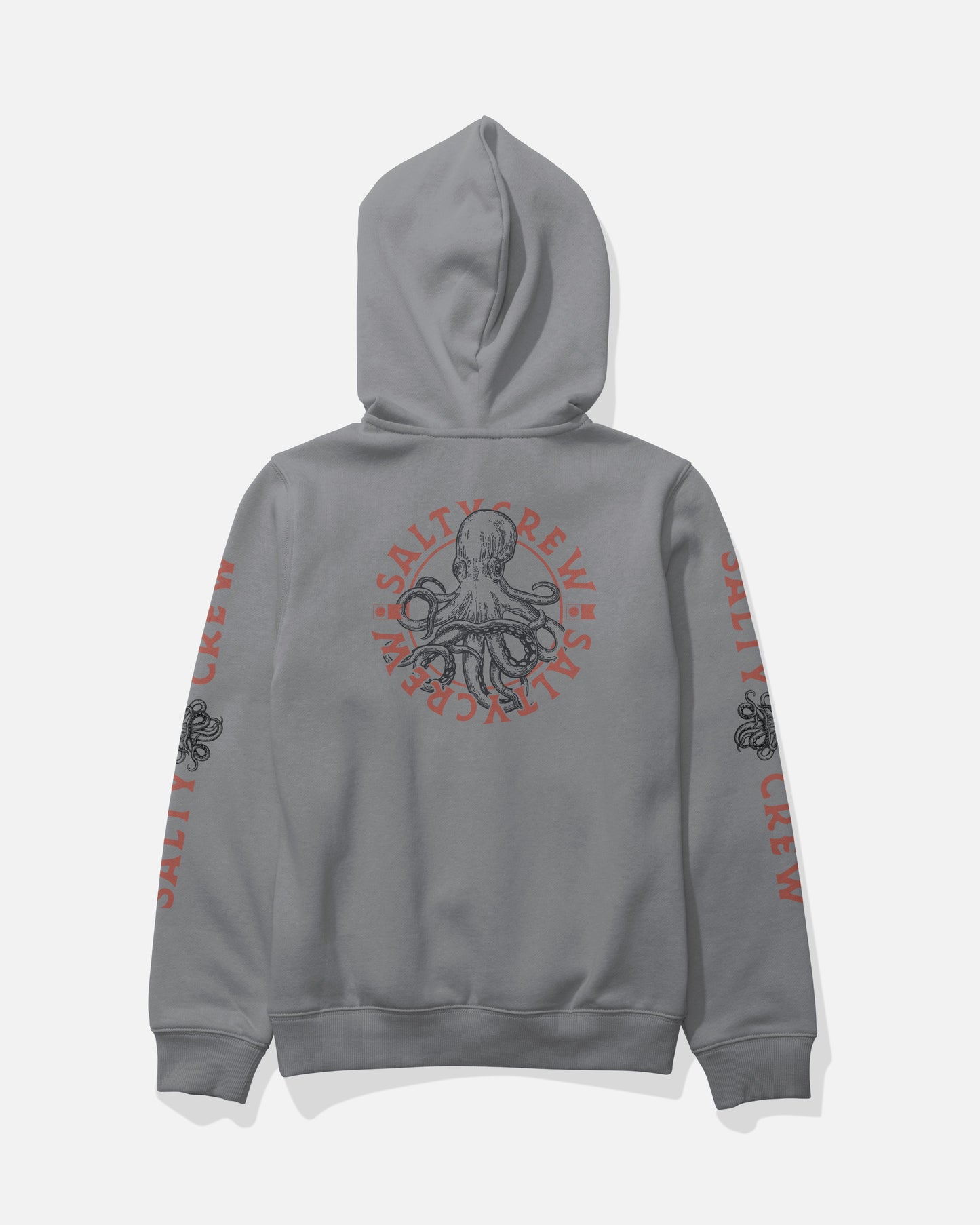 Back view of the Tentacles Boys Fleece - Shark Skin. 