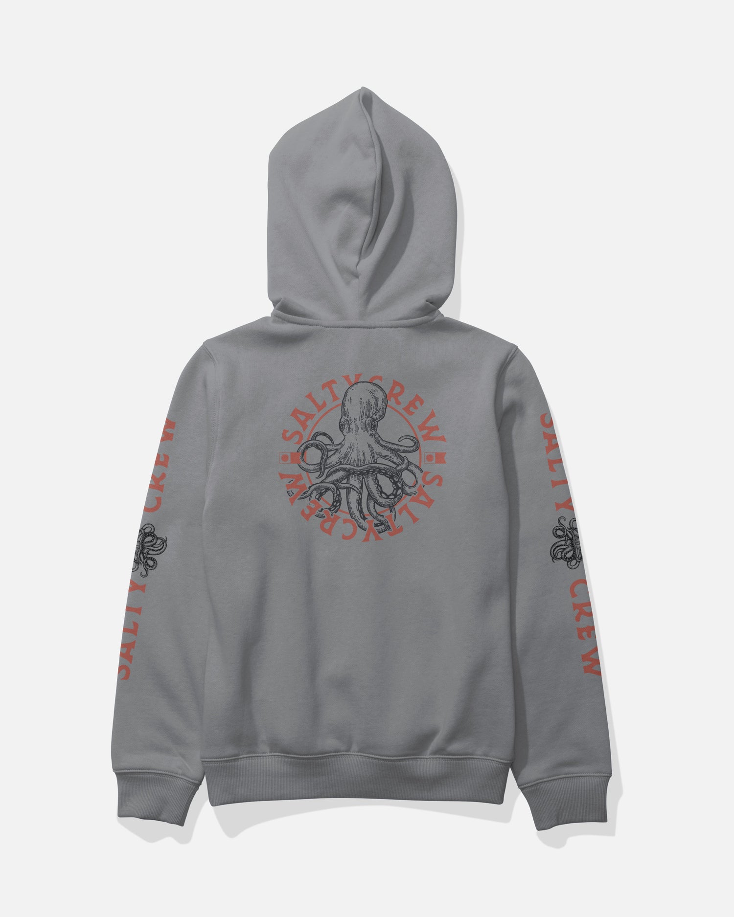 Back view of the Tentacles Boys Fleece - Shark Skin. 