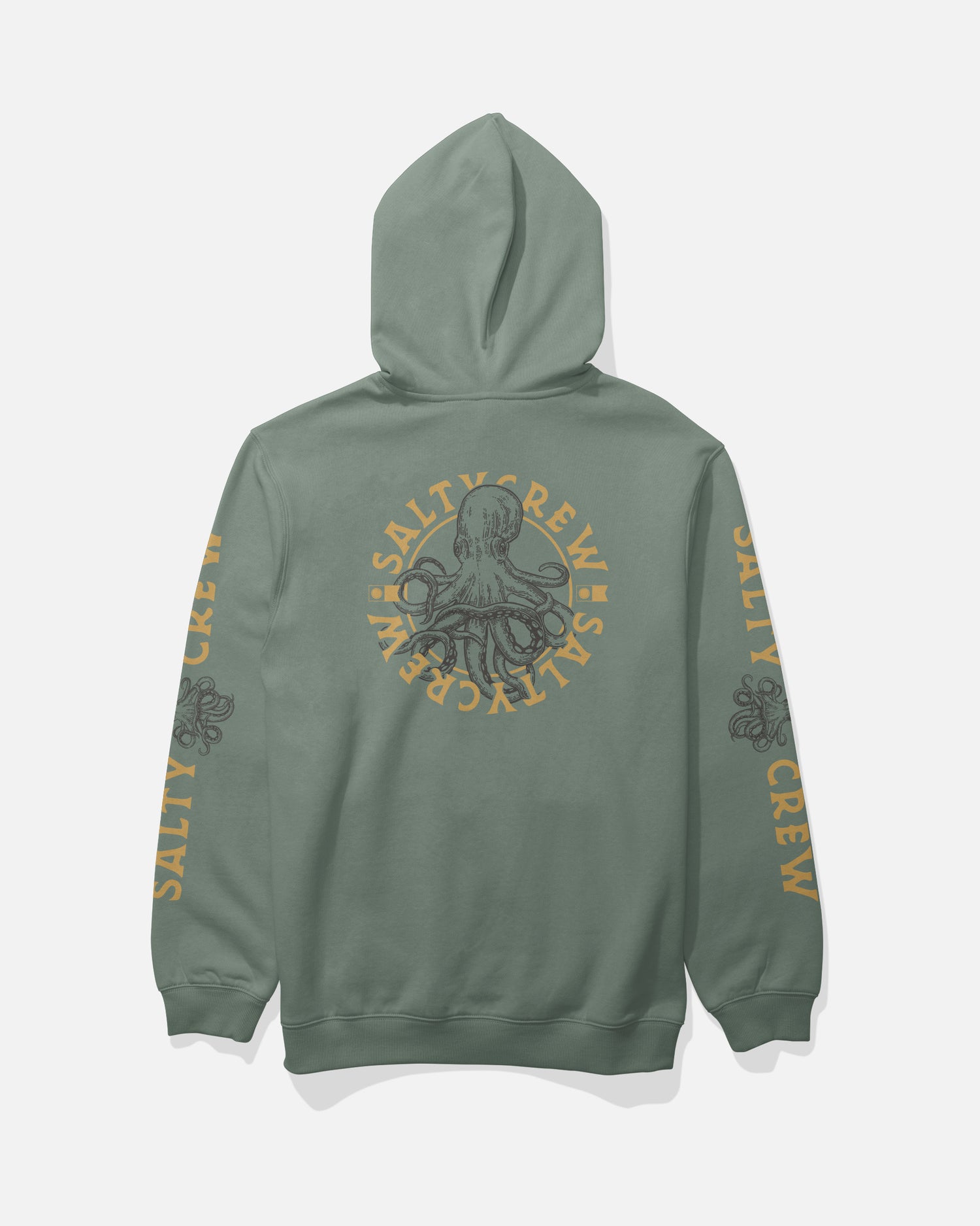 Back view of the Tentacles Fleece - Laurel Wreath. 
