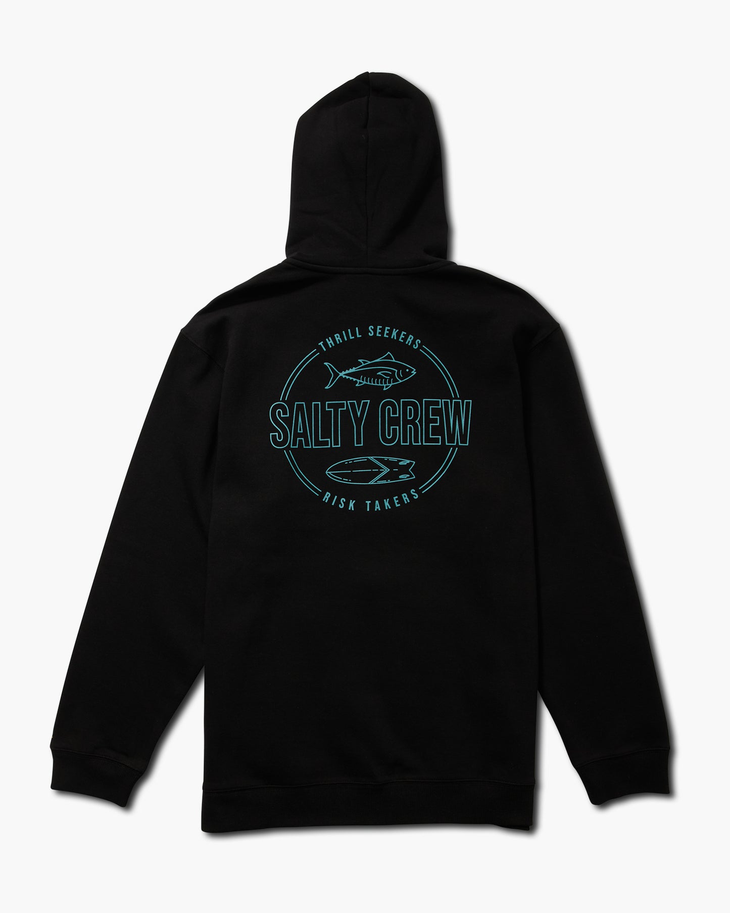 OUTLINED ZIP FLEECE Black Salty Crew
