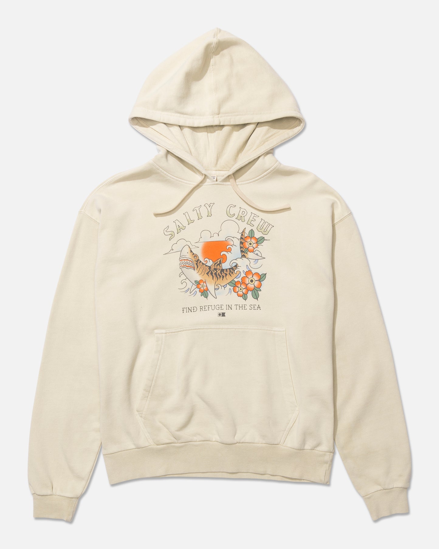Front view of the Hopper Hoody - Off White. 