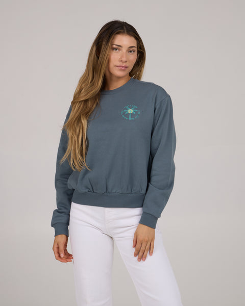(取寄) ソルティ クルー レディース グイーン パーム クルー Salty Crew women Queen Palm Crew Fin Blue 20335346W_FINBLU_OMFRONT_2_gra