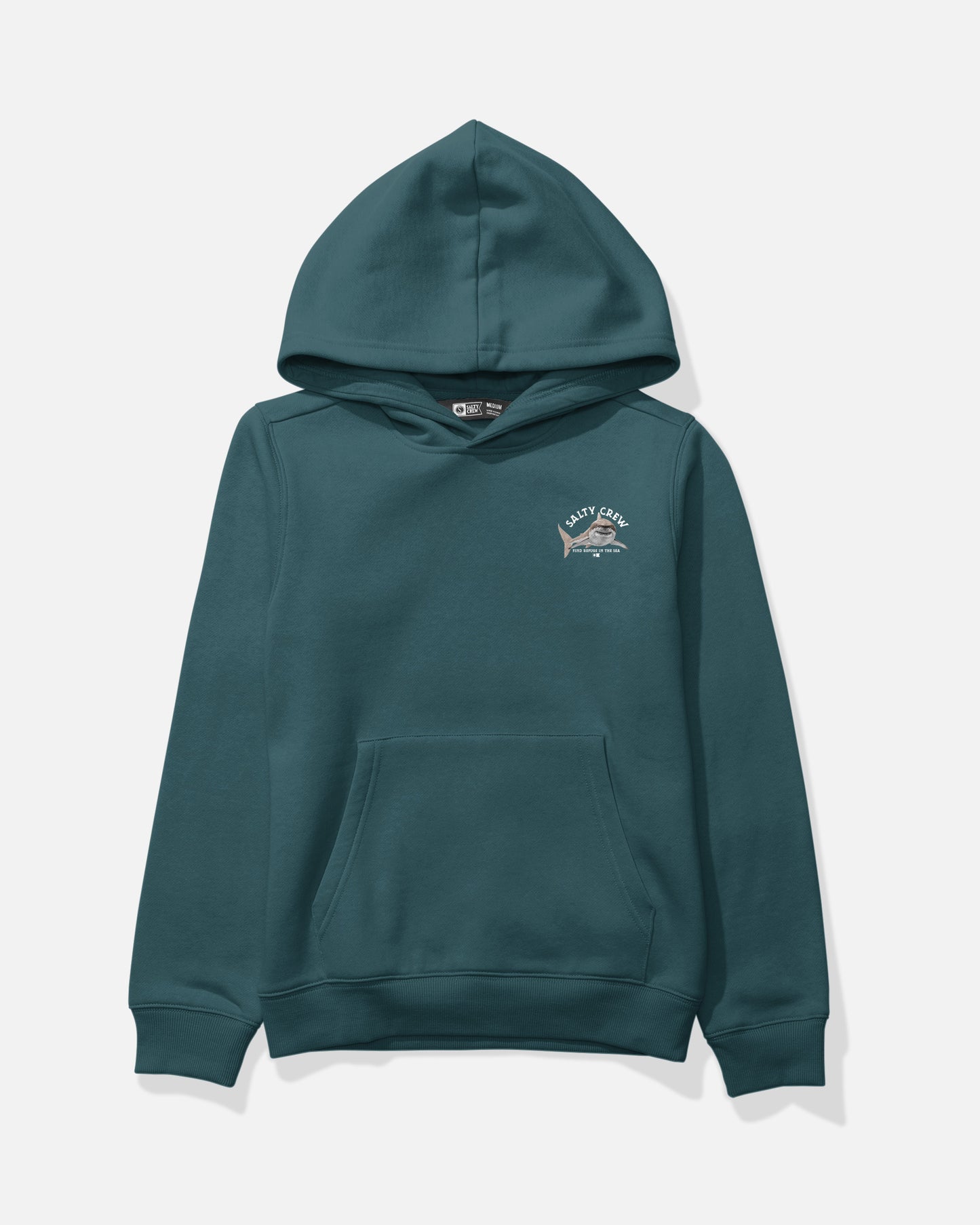Front view of the Lurking Boys Fleece - Atlantic Blue. 